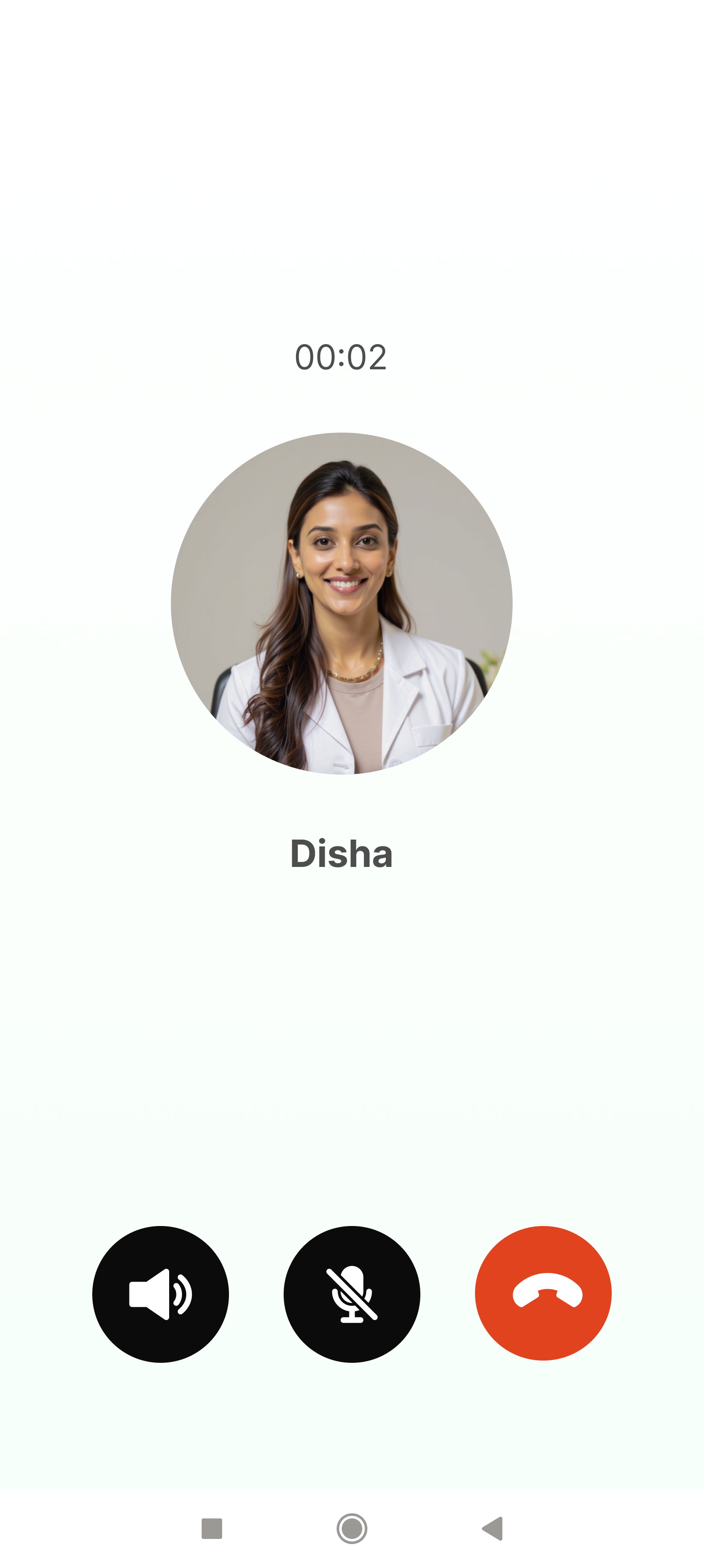 Disha calling screen